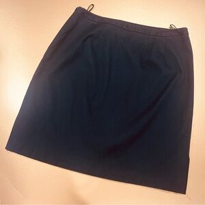 Talbots Cotton Stretch Black Skirt Size 14